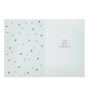 Birthday Card - Black, Silver & Gold Sparklers