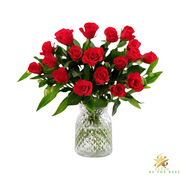 Gift Bundle - Rose And Alstroemeria Bouquet with Birthday Card